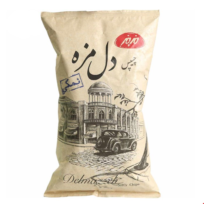 چیپس برگ سیب زمینی دل مزه(نمکی)