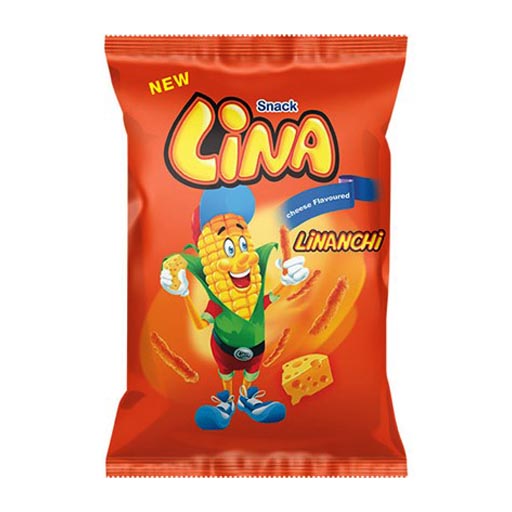 لینا (با طعم پنیر)با رنگ طبیعی پاپریکا