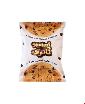 شیرینی کوکی با کشمش و مغز گردو