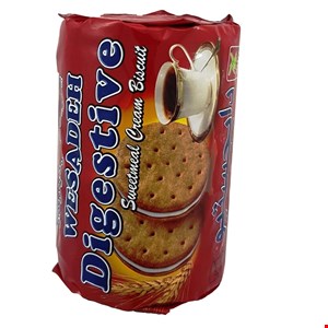 بیسکویت سبوس‌دار کرم دار(digestive)