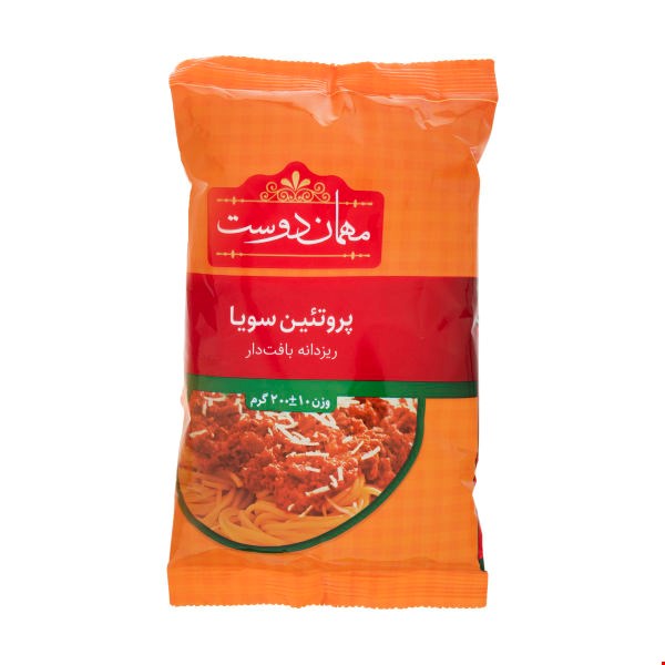 سویا پروتئین مهمان دوست مقدار 200 گرم