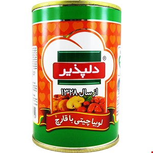 کنسرو لوبیا‌چیتی با قارچ
